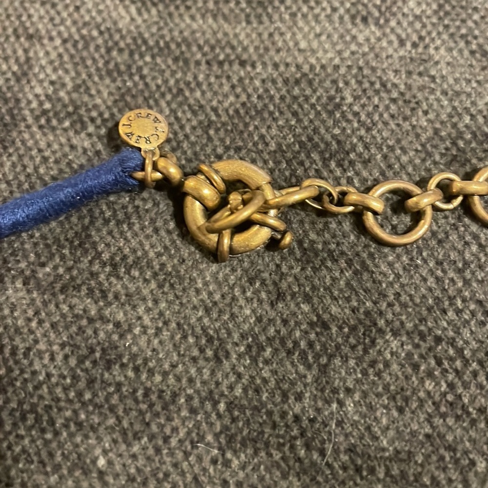 J. Crew Gold-tone Necklace with Blue and Coral Beads - Picture 5 of 8